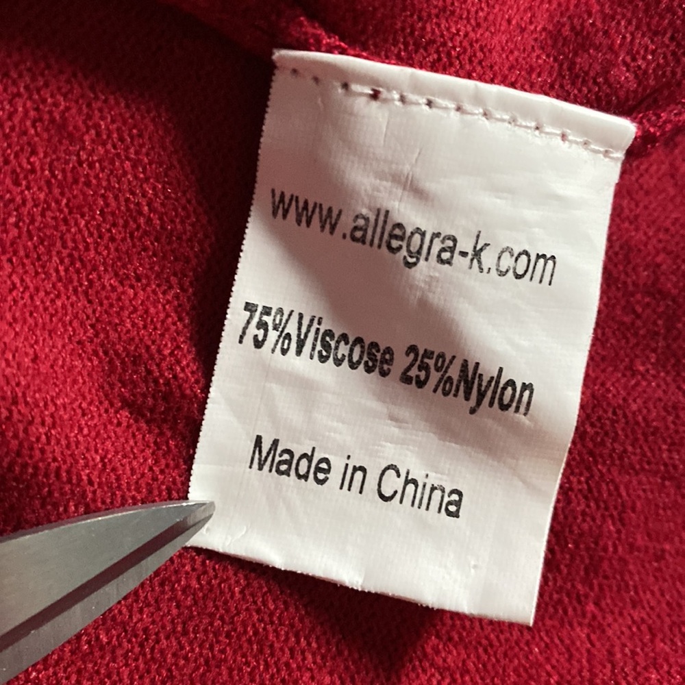 NWOT Crimson Faux Pearl Peplum Sweater - Picture 7 of 10